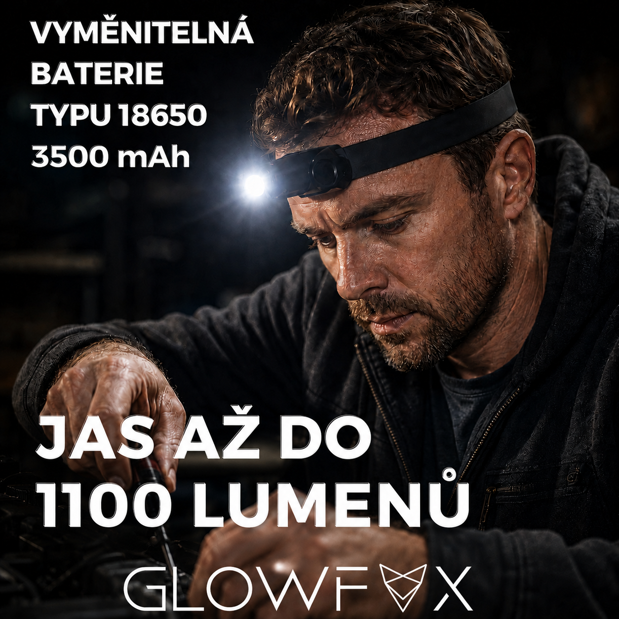 Headpro čelovka s logem